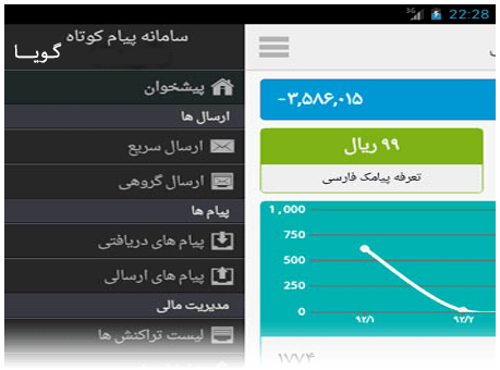 نسخه اندروید پنل اس ام اس